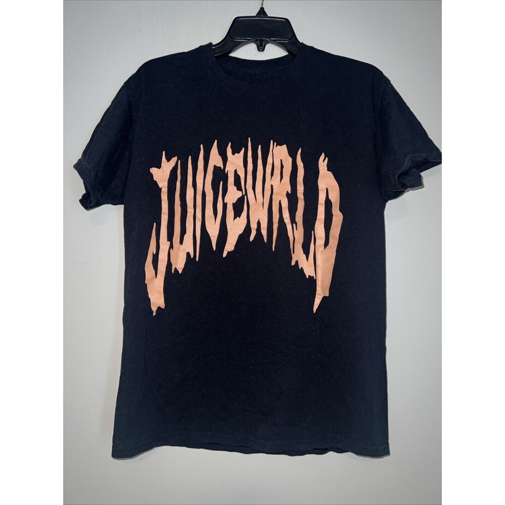 999 Club Juice Wrld World Black Logo T-Shirt Size Small Medium M Rap Music